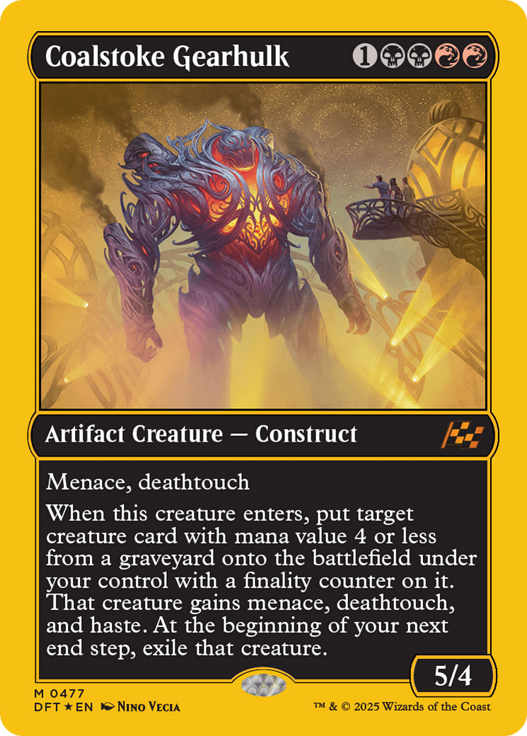 Coalstoke Gearhulk (First-Place Foil) Foil (477) - Aetherdrift