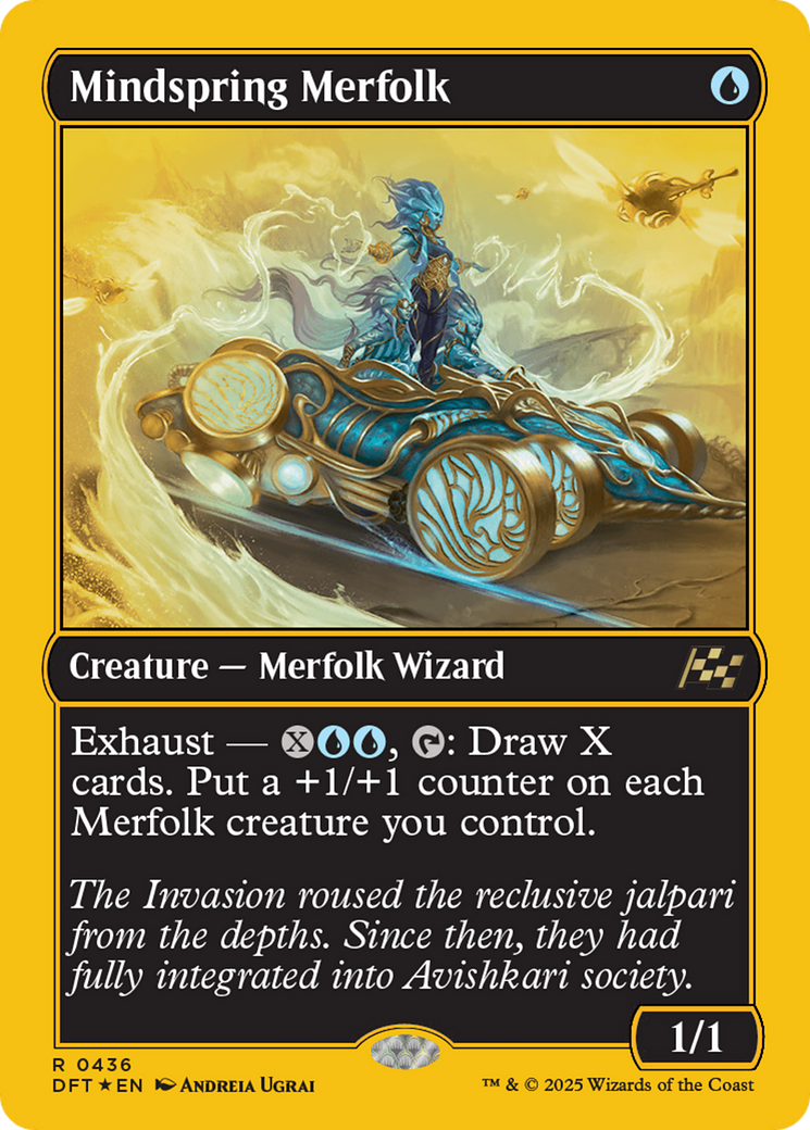 Mindspring Merfolk (First-Place Foil) Foil (436) - Aetherdrift