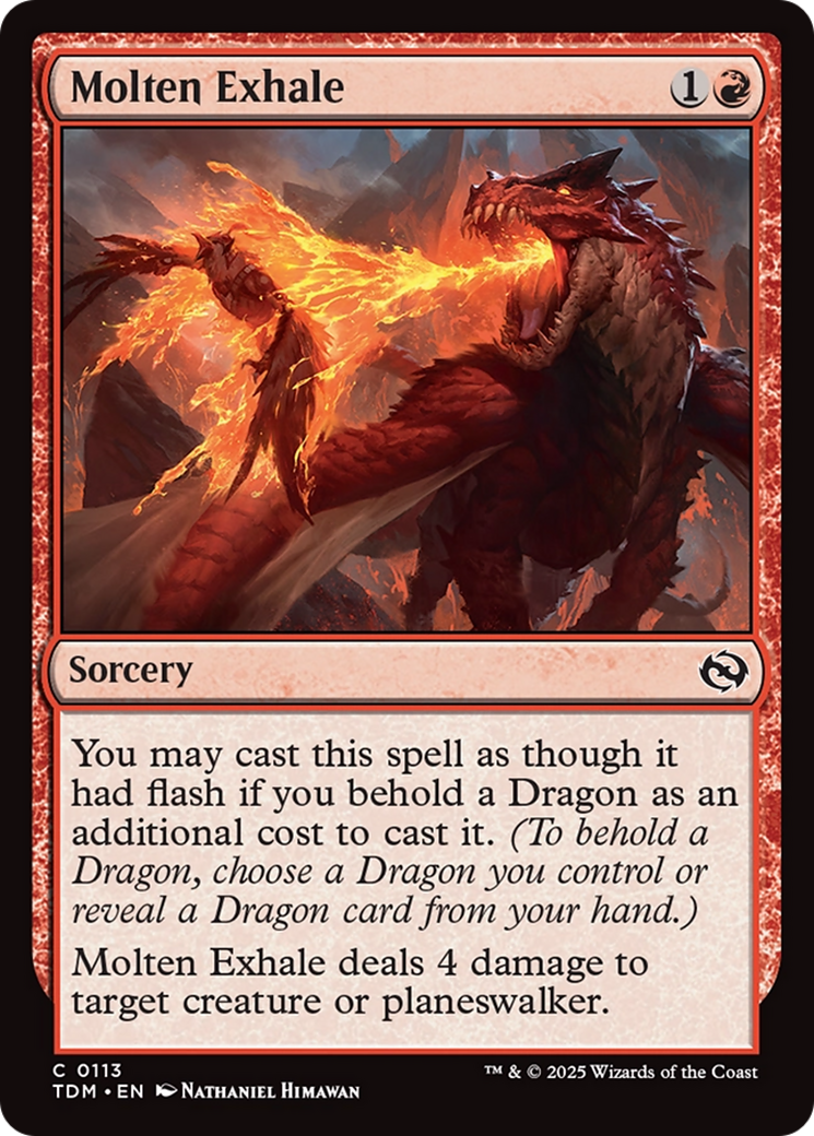 Molten Exhale (113) Foil - Tarkir: Dragonstorm