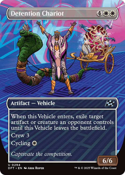 Detention Chariot (Borderless) Foil (294) - Aetherdrift