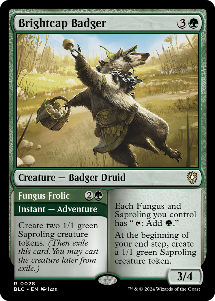 Brightcap Badger // Fungus Frolic (028)