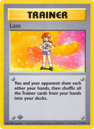Lass (75) (1st Edition) - Base Set (Shadowless)