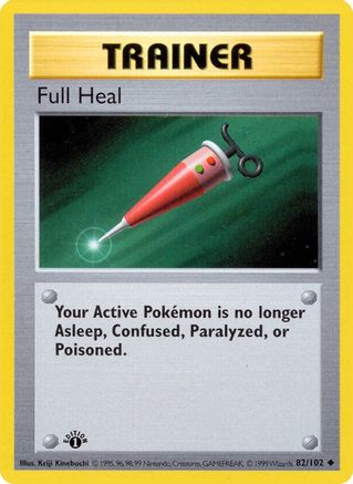 Full Heal (82) (1st Edition) - Base Set (Shadowless)