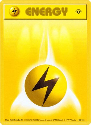 Lightning Energy (100) (1st Edition) - Base Set (Shadowless)