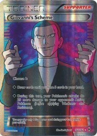 Giovanni's Scheme (Full Art) (162) Holofoil - XY BREAKthrough