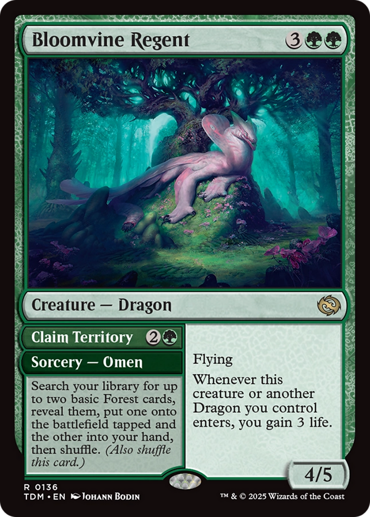 Bloomvine Regent // Claim Territory (136) Foil - Tarkir: Dragonstorm