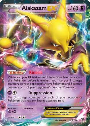 Alakazam EX (25) Holofoil - XY  Fates Collide