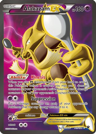 Alakazam EX (Full Art) (117) Holofoil - XY  Fates Collide