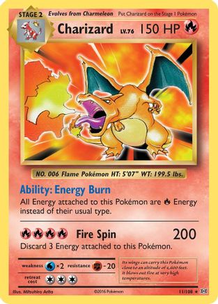 Charizard (11) Holofoil - XY  Evolutions