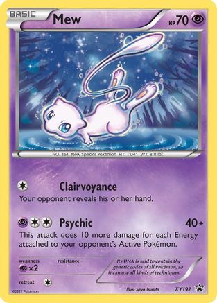 Mew - XY192 (XY192) Holofoil - XY Promos