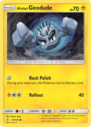 Alolan Geodude (40) - Guardians Rising