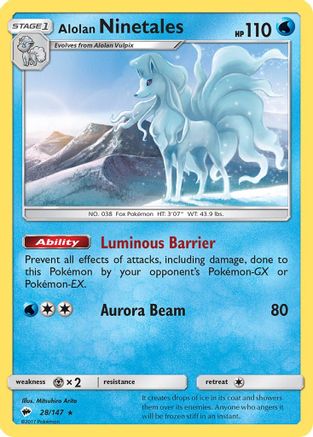 Alolan Ninetales (28) - Burning Shadows