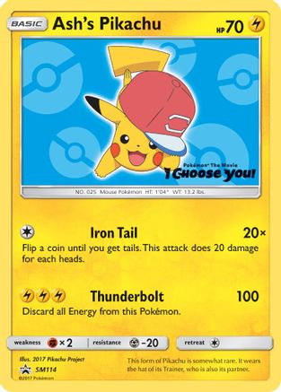Ash's Pikachu - SM114 (SM114) - SM Promos