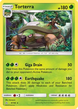 Torterra (9) Reverse Holofoil - Ultra Prism