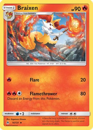 Braixen (16) - Forbidden Light