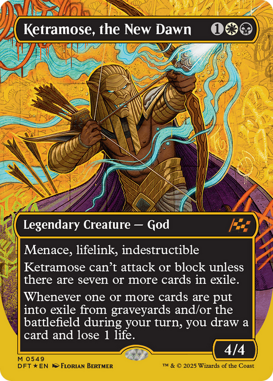 Ketramose, the New Dawn (Borderless) (First-Place Foil) Foil (549) - Aetherdrift