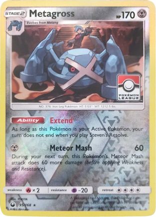 Metagross - 95/168 (Pokemon League) (95) Reverse Holofoil - League & Championship Cards