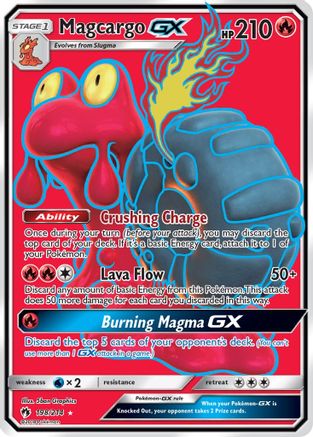 Magcargo GX (Full Art) (198) Holofoil - Lost Thunder