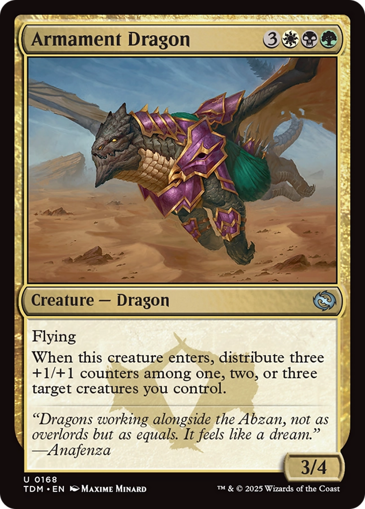 Armament Dragon (168) Foil - Tarkir: Dragonstorm