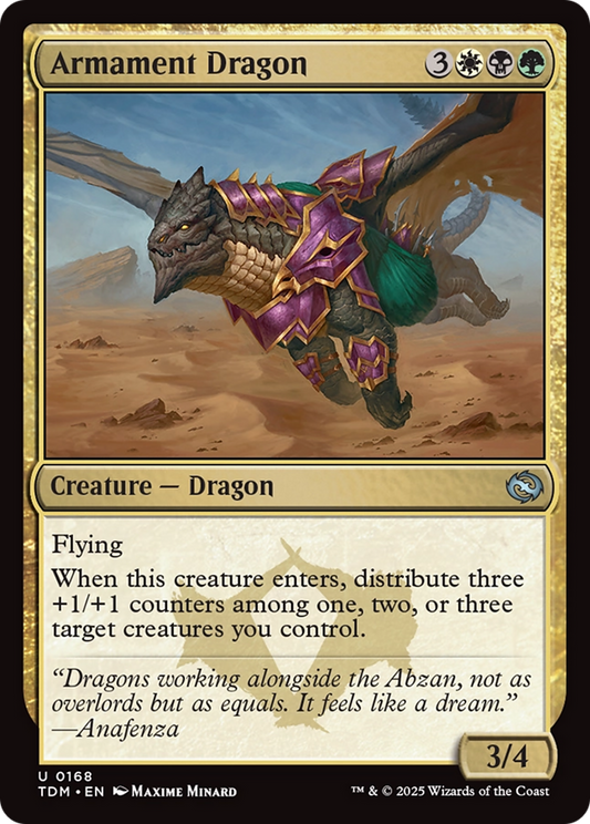 Armament Dragon (168) Foil - Tarkir: Dragonstorm