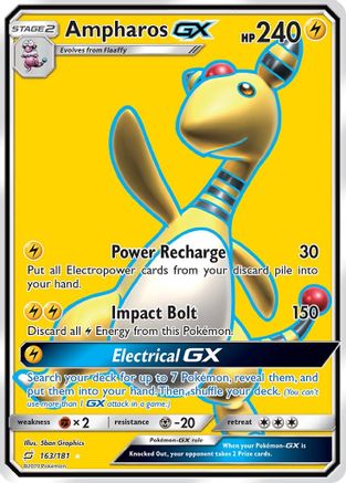 Ampharos GX (Full Art) (163) Holofoil - Team Up