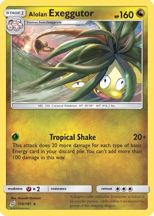 Alolan Exeggutor (114) Reverse Holofoil - SM Team Up