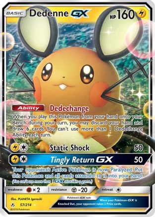 Dedenne GX (57) Holofoil - Unbroken Bonds