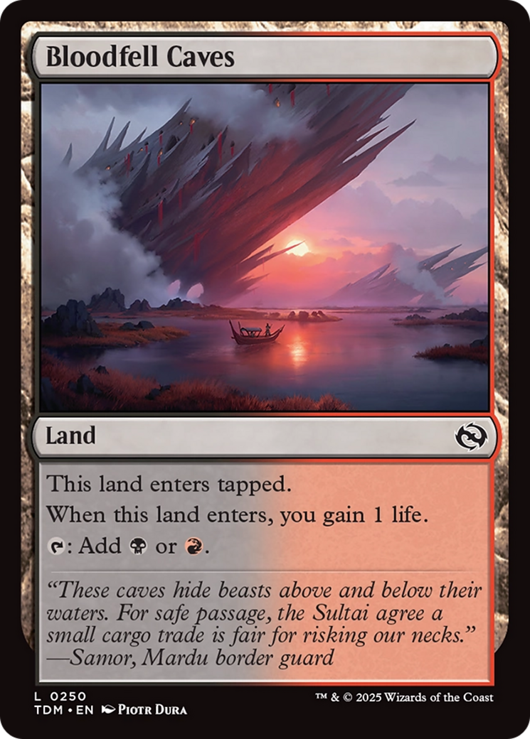 Bloodfell Caves (250) Foil - Tarkir: Dragonstorm