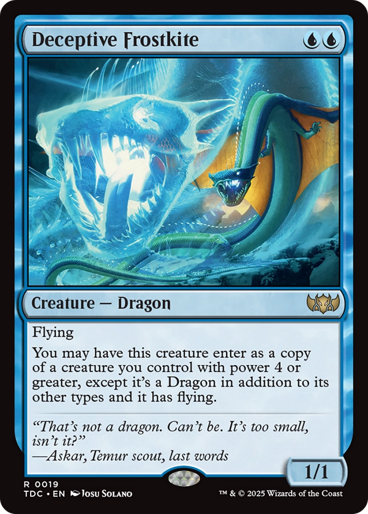 Deceptive Frostkite (019) - Commander: Tarkir: Dragonstorm