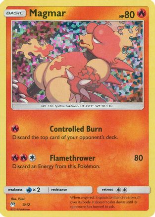 Magmar - 3/12 (3) Holofoil - McDonalds Promos 2019