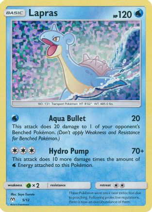 Lapras - 5/12 (5) Holofoil - McDonalds Promos 2019