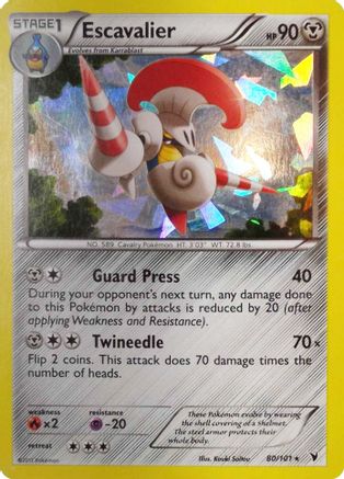 Escavalier - 80/101 (Cracked Ice Holo) (80) Holofoil - Deck Exclusives