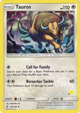 Tauros (#14 Pikachu) (164) - Battle Academy
