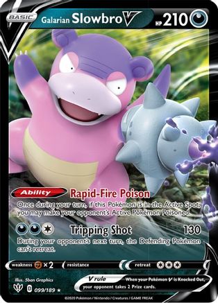 Galarian Slowbro V (99) Holofoil - Darkness Ablaze