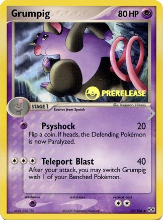 Grumpig - 29/106 (Prerelease) (29) - Nintendo Promos
