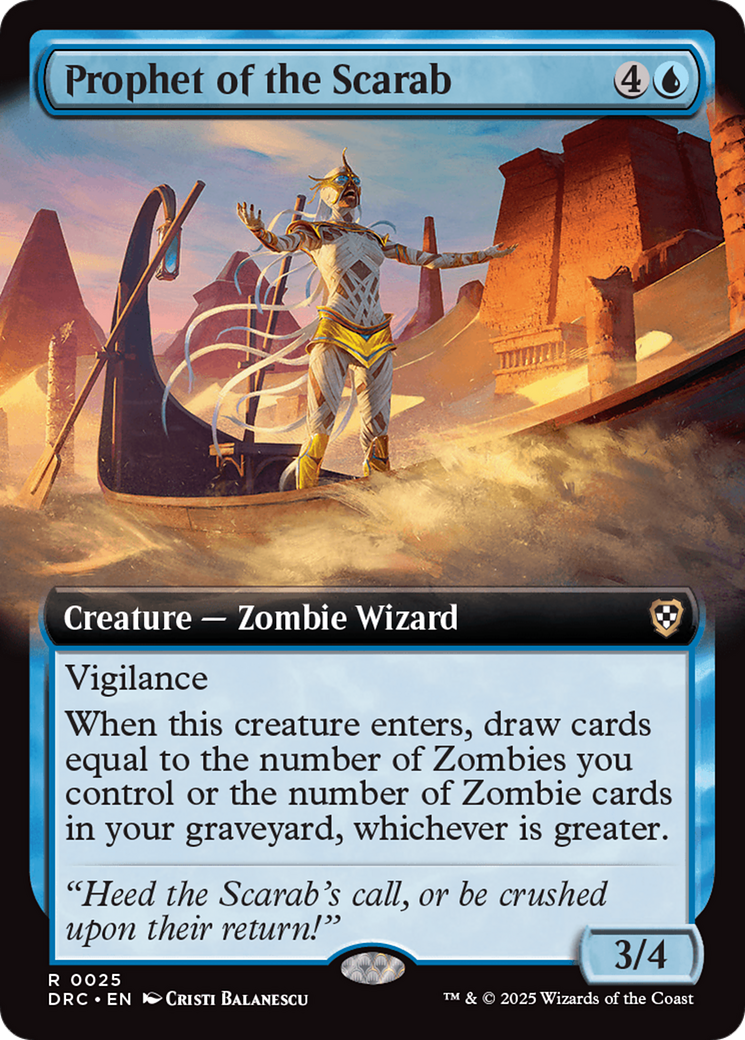 Prophet of the Scarab (Extended Art) (025) - Commander: Aetherdrift