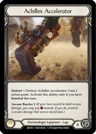 Achilles Accelerator (ARC005) Unlimited Edition Rainbow Foil - Arcane Rising