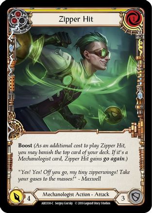 Zipper Hit (Yellow) (ARC030) Unlimited Edition - Arcane Rising