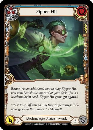 Zipper Hit (Blue) (ARC031) Unlimited Edition - Arcane Rising