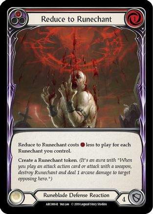 Reduce to Runechant (Red) (ARC088) Unlimited Edition - Arcane Rising