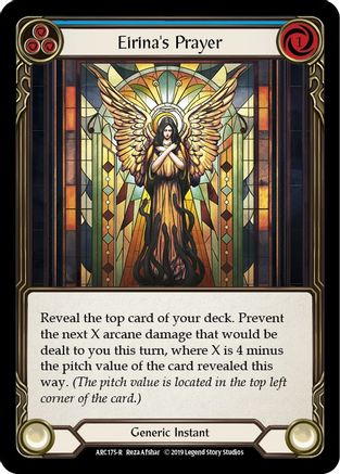 Eirina's Prayer (Blue) (ARC175) (Unlimited Edition) Rainbow Foil - Arcane Rising