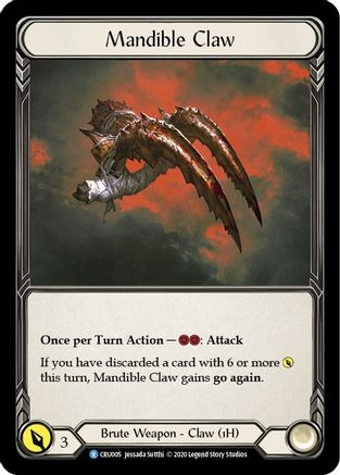 Mandible Claw (Reverse) (CRU005) Unlimited Edition  - Crucible of War