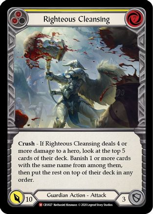 Righteous Cleansing 1st Edition (CRU027) - Crucible of War