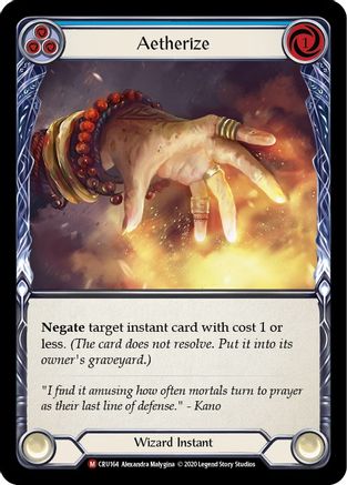 Aetherize (CRU164) (1st Edition) Rainbow Foil - Crucible of War