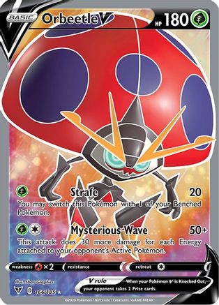 Orbeetle V (Full Art) (166) Holofoil - Vivid Voltage
