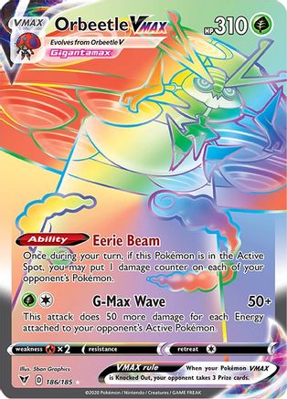 Orbeetle VMAX (Secret) (186) Holofoil - Vivid Voltage