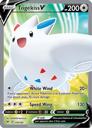 Togekiss V (Full Art) (178) Holofoil - Vivid Voltage