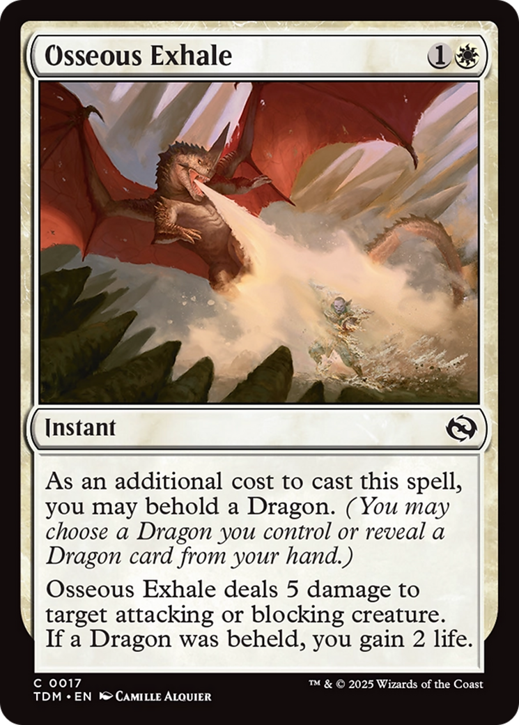 Osseous Exhale (017) Foil - Tarkir: Dragonstorm
