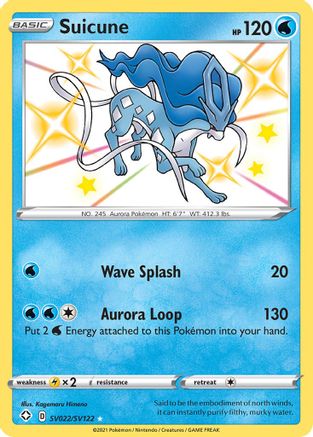 Suicune (SV022) (Shiny Vault) Holofoil - Shining Fates