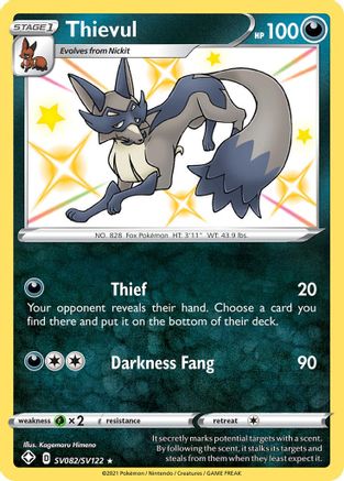 Thievul (SV082) (Shiny Vault) Holofoil - Shining Fates